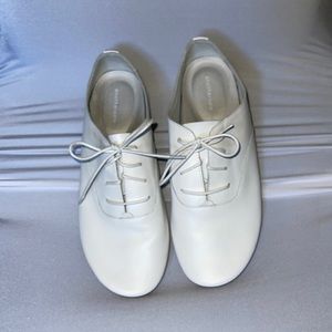 Anothersole classic white size 40 leather shoe rubber soles cushioned insole